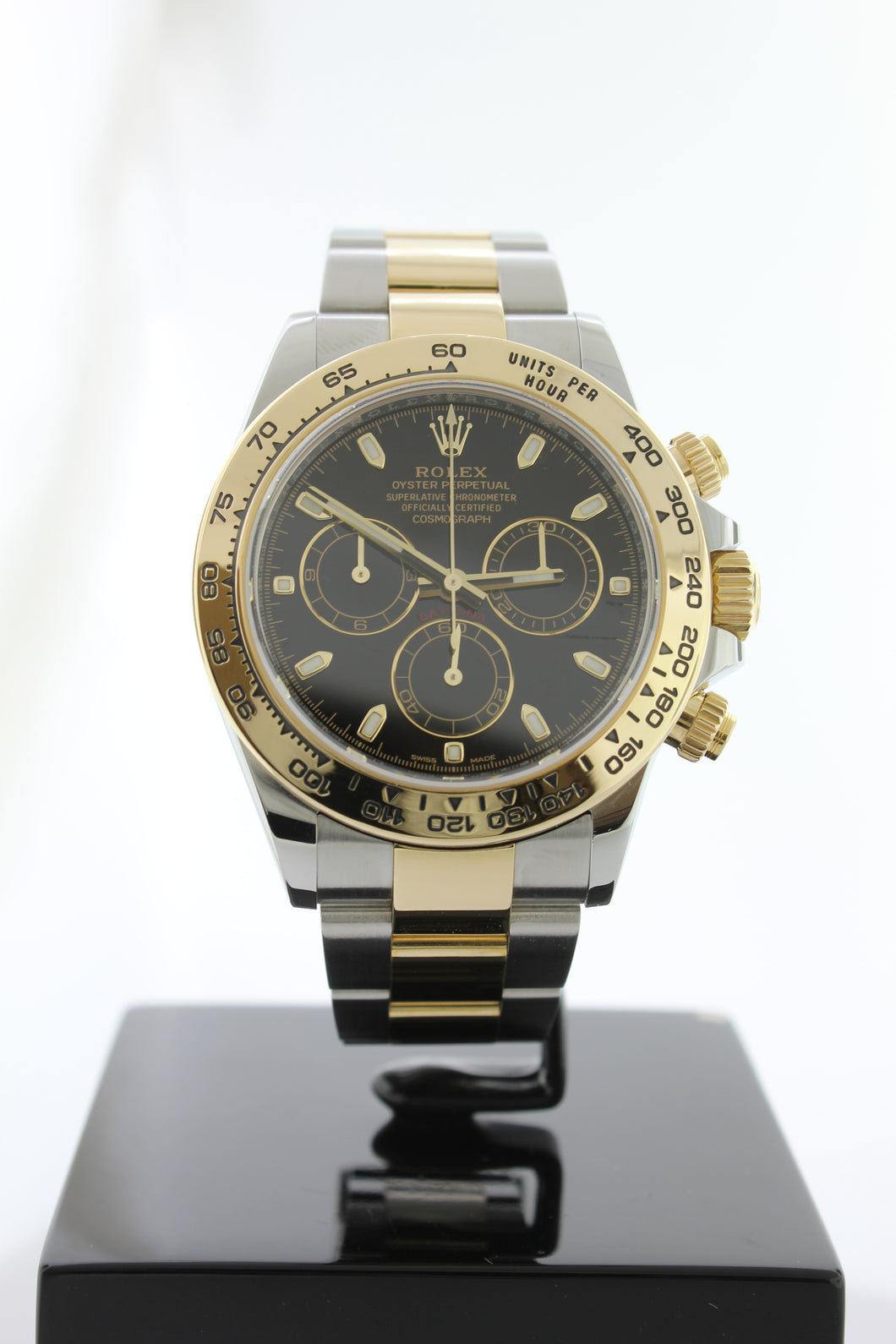 Rolex Cosmograph Daytona 116503 18K Yellow Gold & Stainless Steel 40mm Oyster Black Dial - Arnik Jewellers