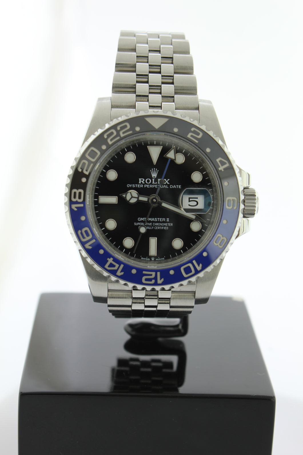 Rolex GMT Master II Black & Blue Ceramic Bezel Stainless Steel Jubilee 126710BLNR - Arnik Jewellers