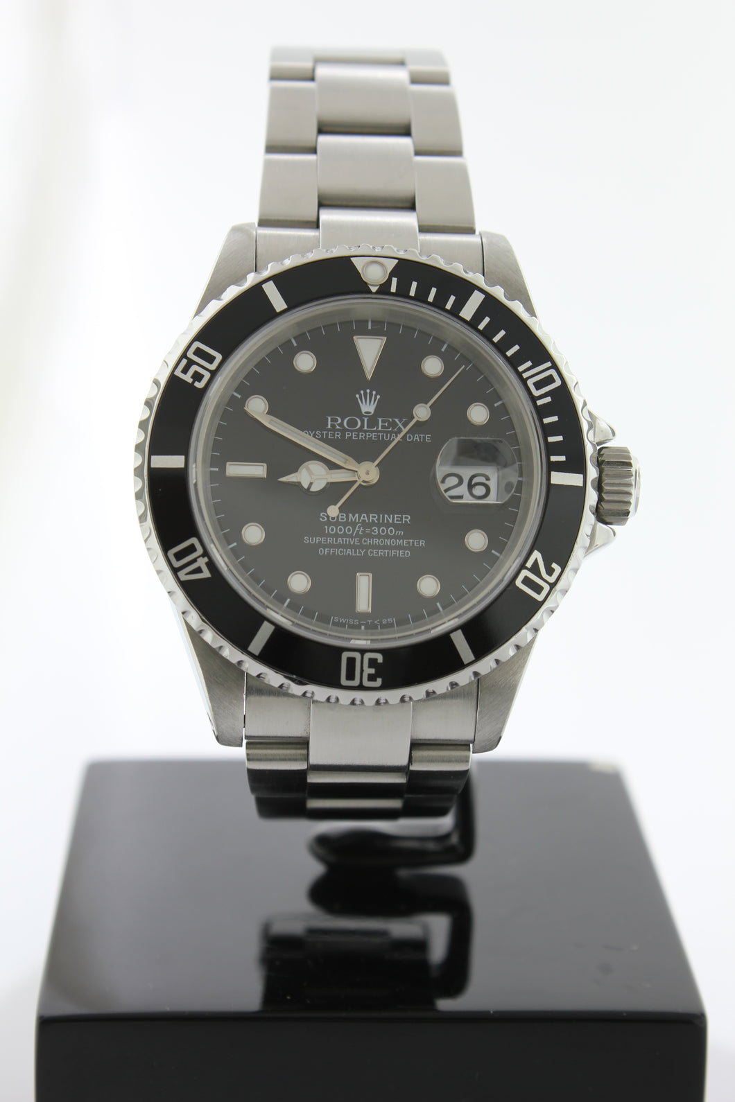 Rolex Submariner Date Stainless Steel Oyster 16610 40mm Black Dial - Arnik Jewellers