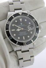 Load image into Gallery viewer, Rolex Submariner Date Stainless Steel Oyster 16610 40mm Black Dial - Arnik Jewellers
