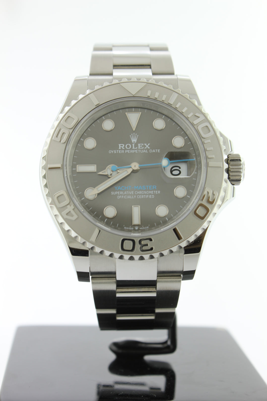 Rolex Yachtmaster Slate Dial Platinum Bezel 126622 Stainless Steel 40mm Oyster - Arnik Jewellers