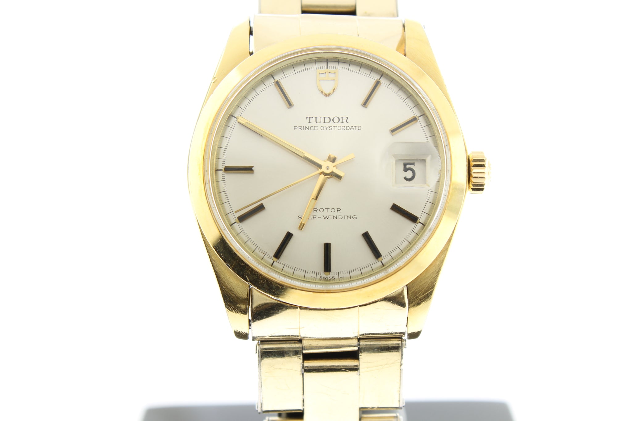 Tudor Rolex Prince Oysterdate Gold PVD Automatic Champagne 9071