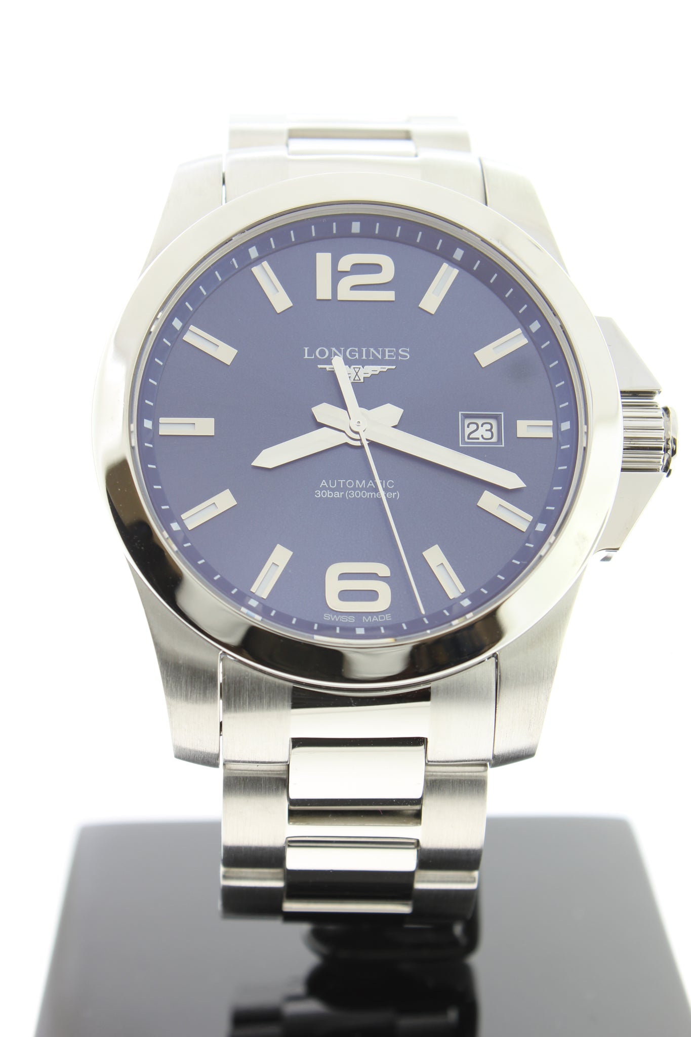 Longines conquest best sale automatic blue dial